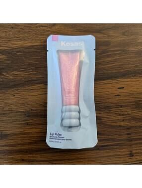 Kosas Vegan Lip Pulse Glossy Lip Plumper Aura Flare Pink Shimmer NIB